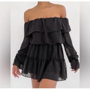 NEW Rumored Senorita Mini Dress Black